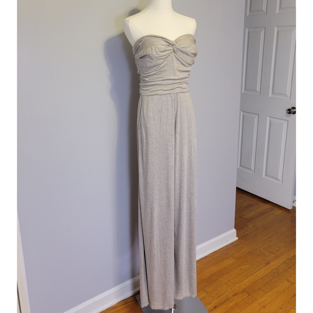 Ralph Lauren Purple Label Melange Interlock Strapless Jumpsuit Womens XS $2290